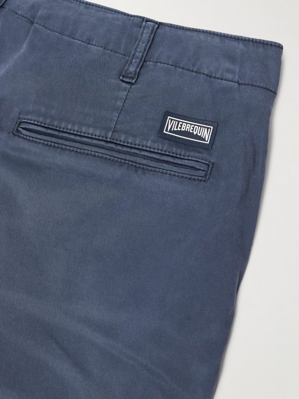 Ponche Straight-Leg Lyocell and Cotton-Blend Bermuda Shorts - CU Ponche Straight-Leg Lyocell and Cotton-Blend Bermuda Shorts - CU