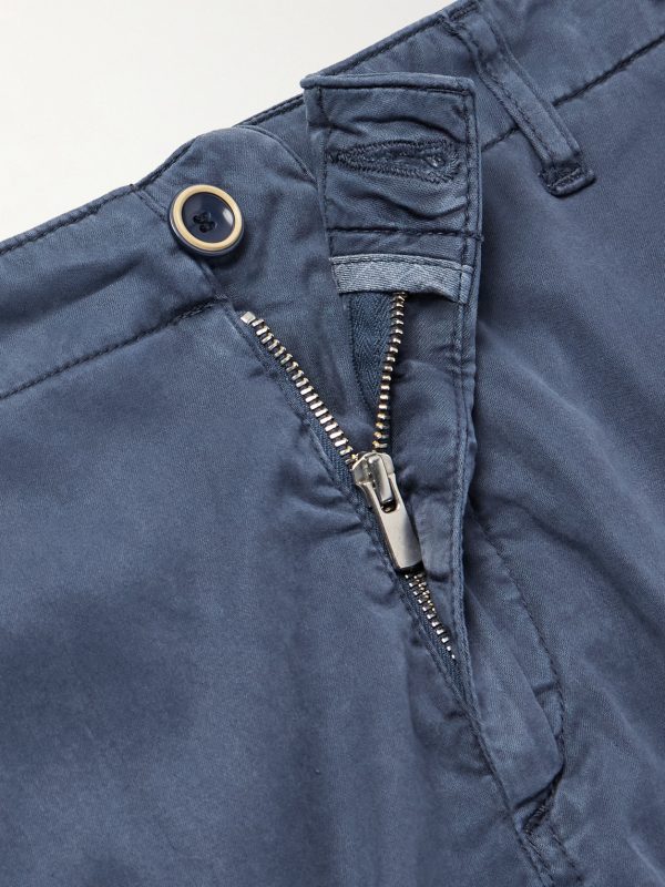 Ponche Straight-Leg Lyocell and Cotton-Blend Bermuda Shorts - E1 Ponche Straight-Leg Lyocell and Cotton-Blend Bermuda Shorts - E1