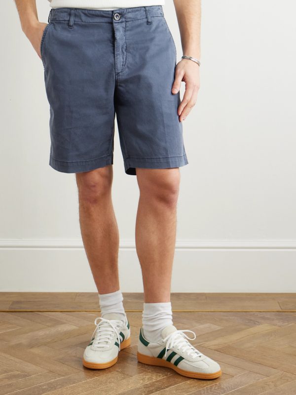 Ponche Straight-Leg Lyocell and Cotton-Blend Bermuda Shorts - FR Ponche Straight-Leg Lyocell and Cotton-Blend Bermuda Shorts - FR