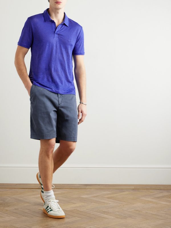 Ponche Straight-Leg Lyocell and Cotton-Blend Bermuda Shorts - OU Ponche Straight-Leg Lyocell and Cotton-Blend Bermuda Shorts - OU