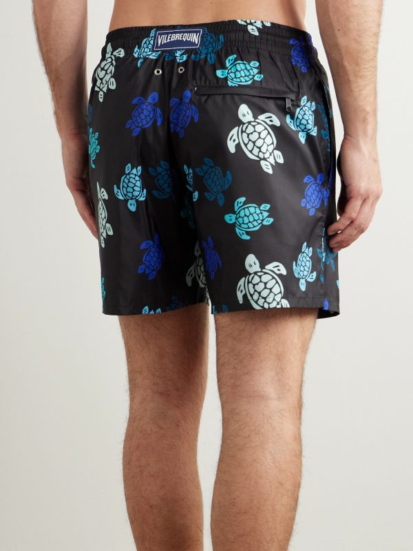Mahina Straight-Leg Mid-Length Recycled Swim Shorts - BK Mahina Straight-Leg Mid-Length Recycled Swim Shorts - BK