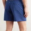 Moopea Straight-Leg Mid-Length Printed Wool Swim Shorts - BK