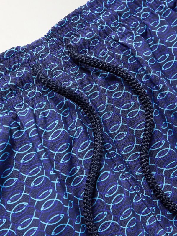 Moopea Straight-Leg Mid-Length Printed Wool Swim Shorts - CU