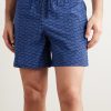 Moopea Straight-Leg Mid-Length Printed Wool Swim Shorts - OU