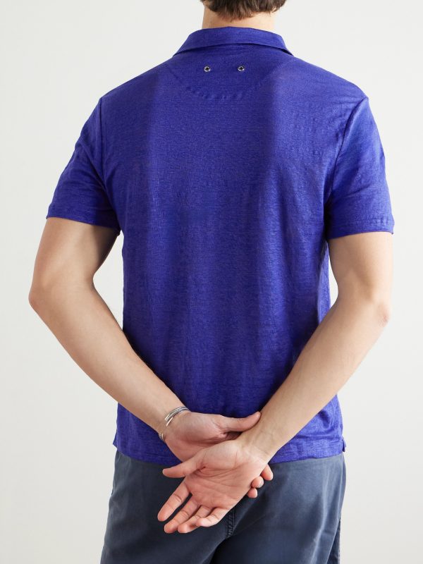 Pyramid Linen-Jersey Polo Shirt - BK