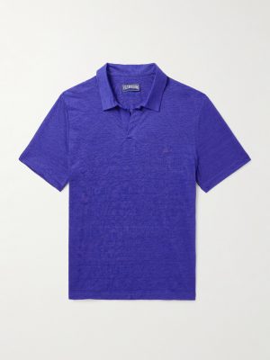 Pyramid Linen-Jersey Polo Shirt Pyramid Linen-Jersey Polo Shirt