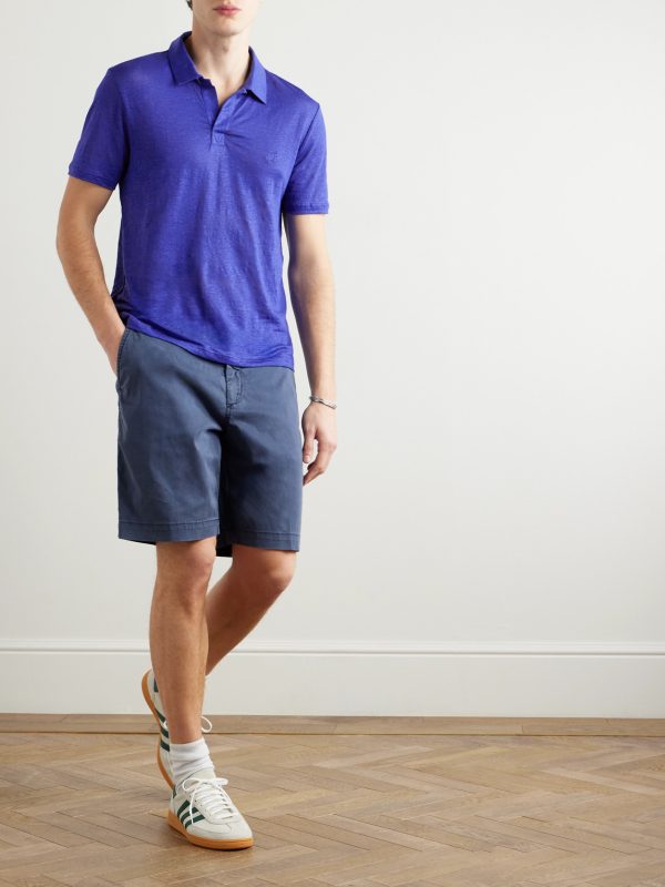 Pyramid Linen-Jersey Polo Shirt - OU