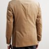 Slim-Fit Satin-Trimmed Cotton-Velvet Tuxedo Jacket - BK