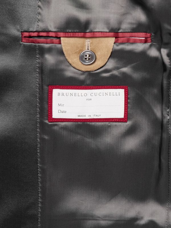 Slim-Fit Satin-Trimmed Cotton-Velvet Tuxedo Jacket - E1