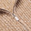 Ribbed Wool and Cashmere-Blend Zip-Up Cardigan - CU