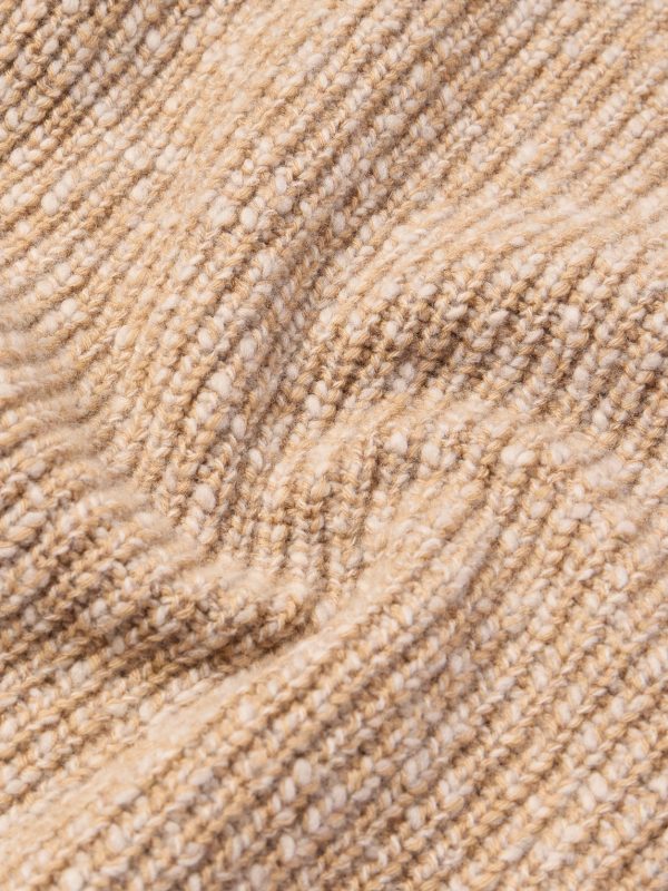 Ribbed Wool and Cashmere-Blend Zip-Up Cardigan - E1