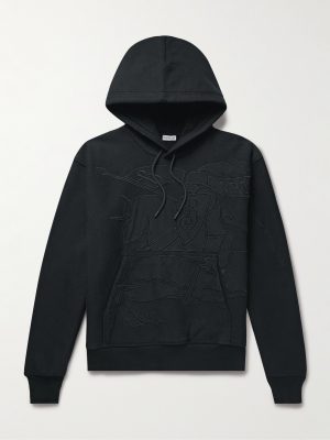 Logo-Appliquéd Cotton-Blend Jersey Hoodie Logo-Appliquéd Cotton-Blend Jersey Hoodie