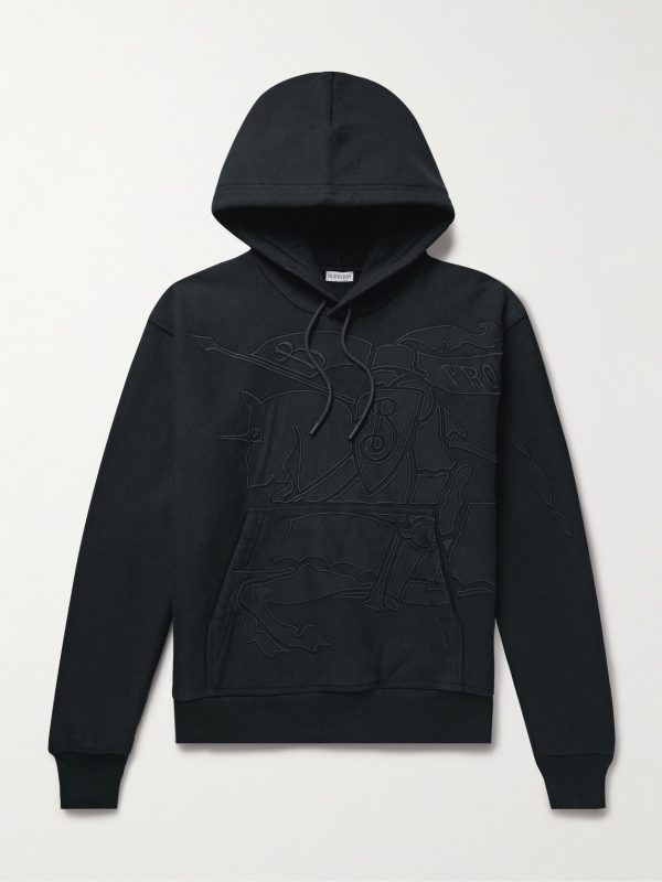 Logo-Appliquéd Cotton-Blend Jersey Hoodie
