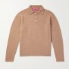 Brushed-Cashmere Polo Shirt Brushed-Cashmere Polo Shirt