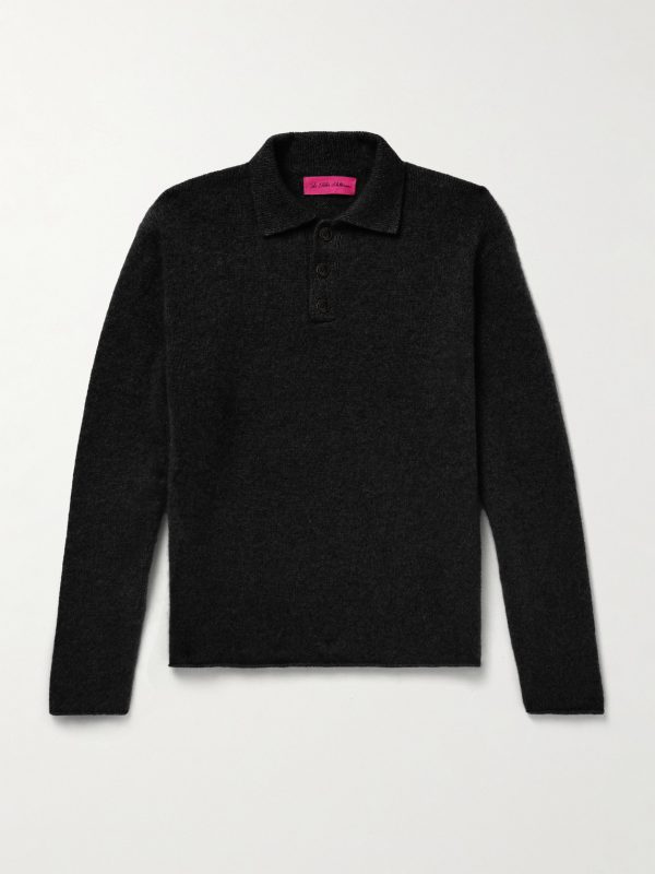 Brushed-Cashmere Polo Shirt Brushed-Cashmere Polo Shirt