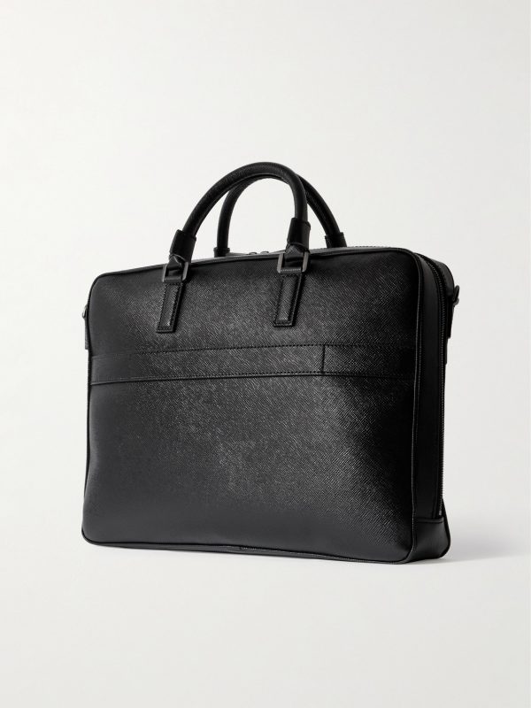 Evoluzione Cross-Grain Leather Briefcase - BK Evoluzione Cross-Grain Leather Briefcase - BK
