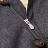 Wool-Blend Padded Down Hooded Parka - CU