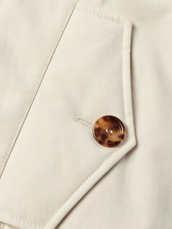 Padded Cotton-Blend Gabardine Jacket - E1 Padded Cotton-Blend Gabardine Jacket - E1