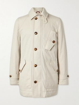 Padded Cotton-Blend Gabardine Jacket Padded Cotton-Blend Gabardine Jacket