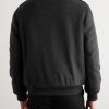 Shearling-Trimmed Cashmere Bomber Jacket - BK Shearling-Trimmed Cashmere Bomber Jacket - BK
