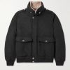 Shearling-Trimmed Cashmere Bomber Jacket Shearling-Trimmed Cashmere Bomber Jacket