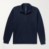 Steady State Cotton-Blend Jersey Half-Zip Sweatshirt