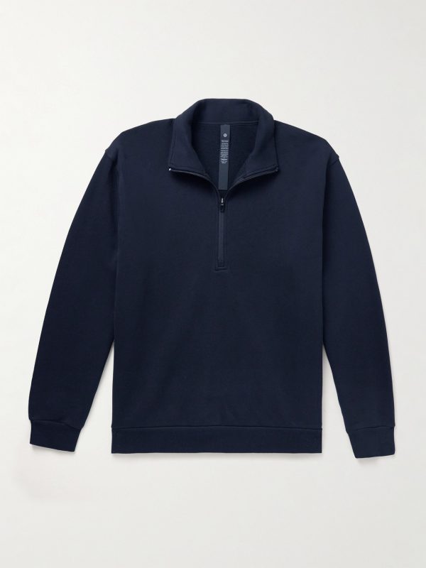 Steady State Cotton-Blend Jersey Half-Zip Sweatshirt