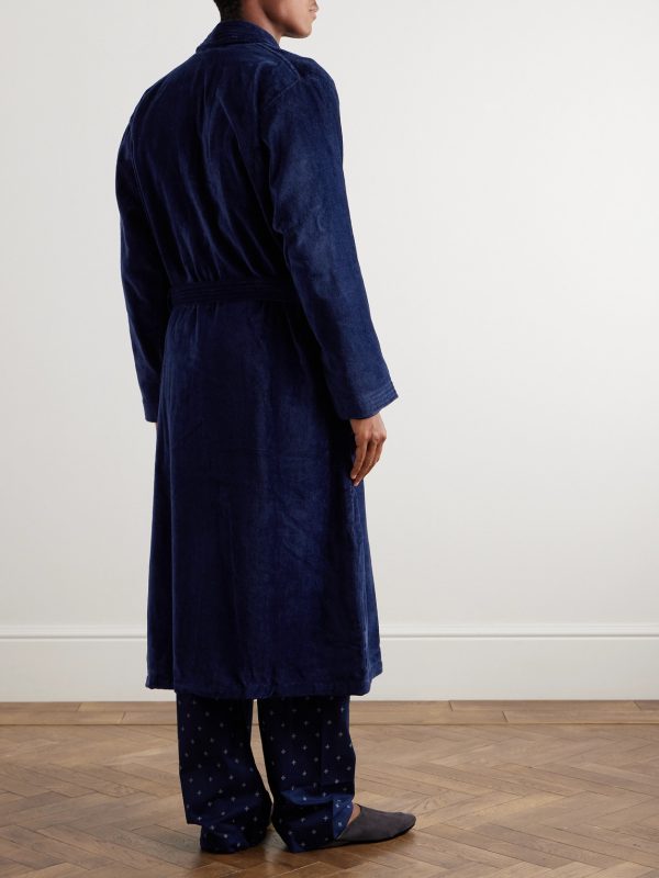 Belted Cotton-Terry Robe - BK Belted Cotton-Terry Robe - BK