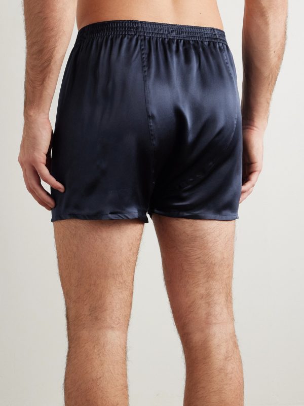 Bailey Silk-Satin Boxer Shorts - BK
