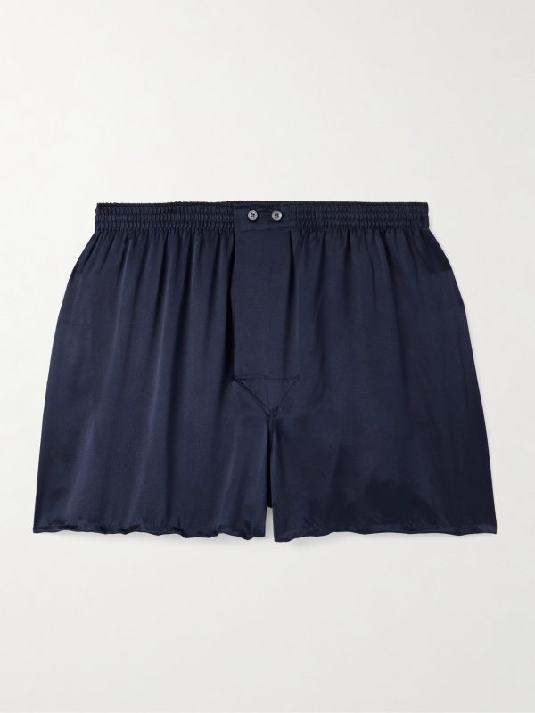Bailey Silk-Satin Boxer Shorts