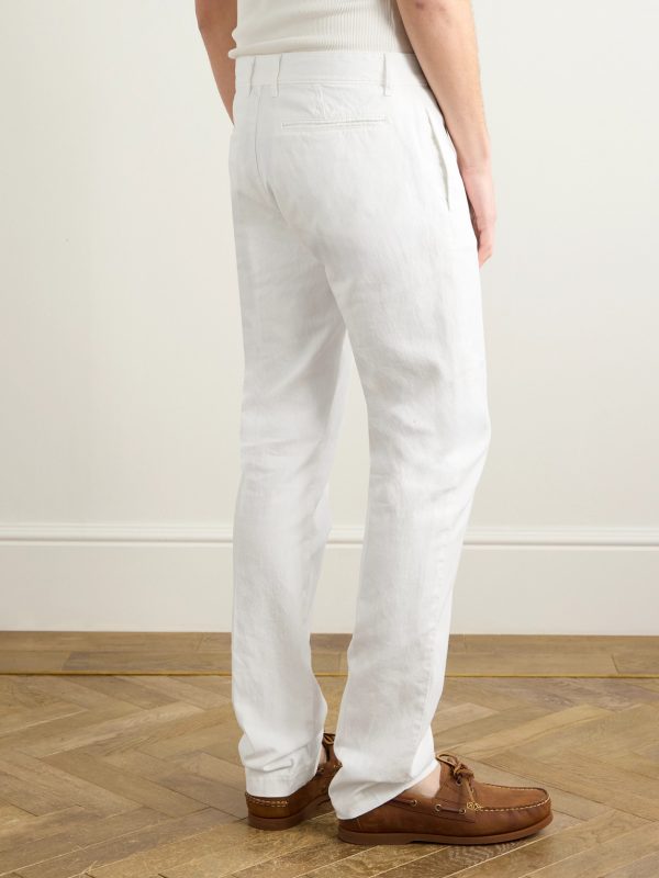 Winch2 Slim-Fit Straight-Leg Cotton and Linen-Blend Trousers - FR Winch2 Slim-Fit Straight-Leg Cotton and Linen-Blend Trousers - FR