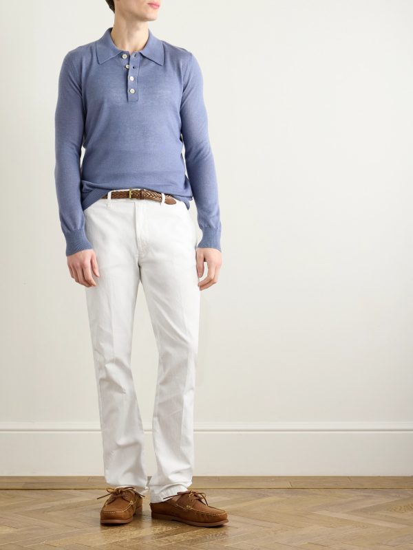 Winch2 Slim-Fit Straight-Leg Cotton and Linen-Blend Trousers - OU Winch2 Slim-Fit Straight-Leg Cotton and Linen-Blend Trousers - OU