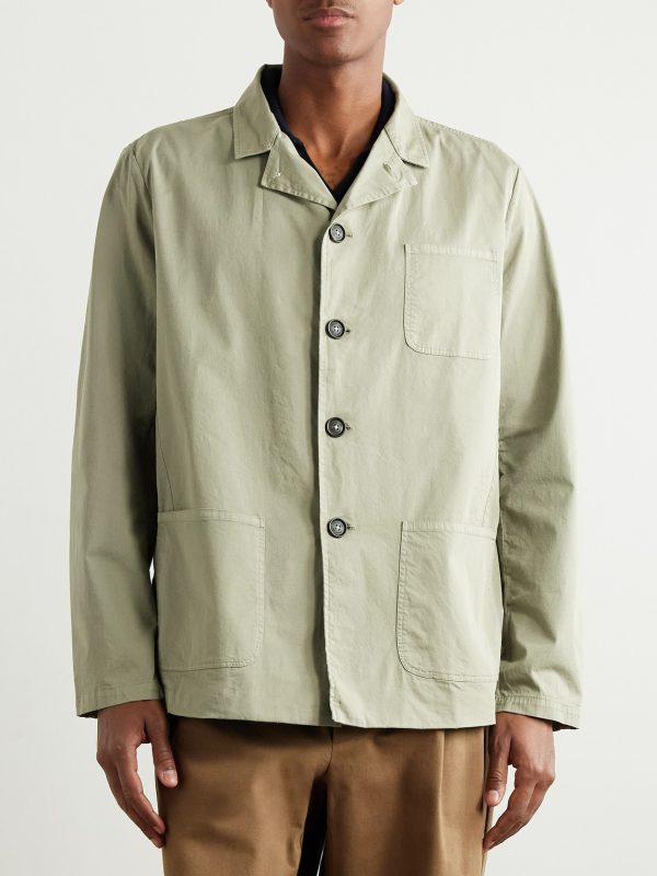 Florida Camp-Collar Stretch-Cotton Twill Overshirt - FR Florida Camp-Collar Stretch-Cotton Twill Overshirt - FR