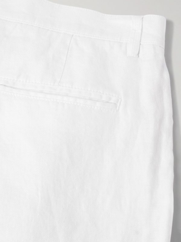 Cliff Straight-Leg Pleated Linen Bermuda Shorts - CU Cliff Straight-Leg Pleated Linen Bermuda Shorts - CU