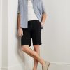 Alaccia Straight-Leg Pleated Linen Shorts - OU Alaccia Straight-Leg Pleated Linen Shorts - OU