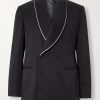Double-Breasted Shawl-Lapel Silk-Twill Tuxedo Jacket Double-Breasted Shawl-Lapel Silk-Twill Tuxedo Jacket