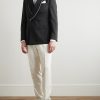 Double-Breasted Shawl-Lapel Silk-Twill Tuxedo Jacket - OU Double-Breasted Shawl-Lapel Silk-Twill Tuxedo Jacket - OU