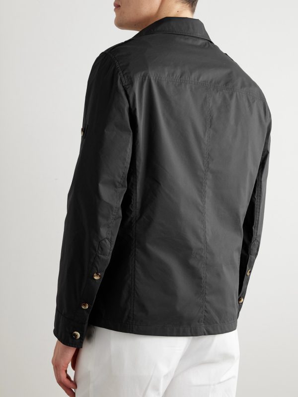 Cotton-Blend Field Jacket - BK Cotton-Blend Field Jacket - BK