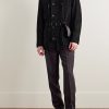 Belted Suede Field Jacket - OU Belted Suede Field Jacket - OU