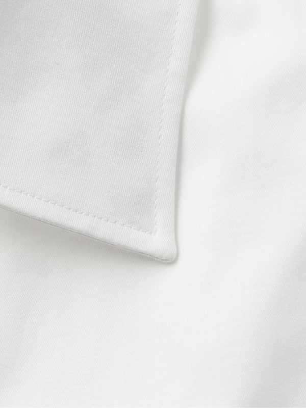 Cutaway-Collar Double-Cuff Cotton-Twill Shirt - CU