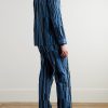 Striped Cotton Pyjama Set - BK Striped Cotton Pyjama Set - BK