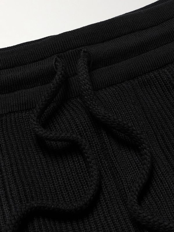 Ribbed Cotton Sweatpants - E1 Ribbed Cotton Sweatpants - E1