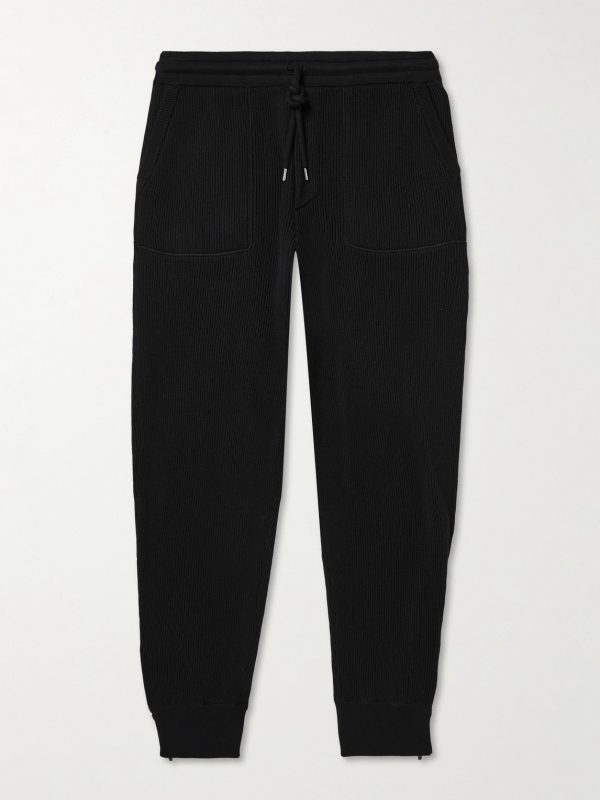 Ribbed Cotton Sweatpants Ribbed Cotton Sweatpants