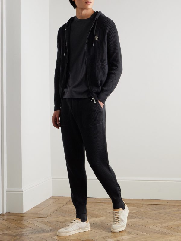Ribbed Cotton Sweatpants - OU Ribbed Cotton Sweatpants - OU
