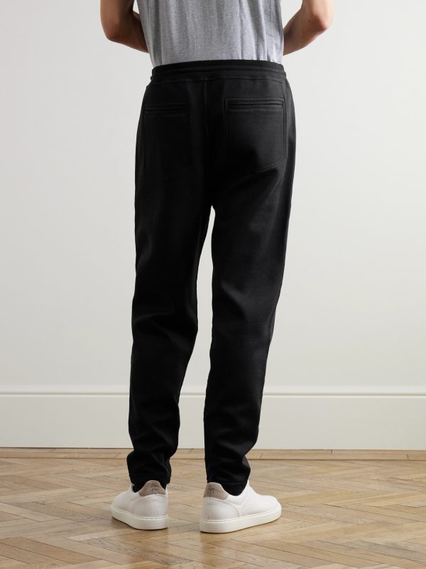 Cotton-Blend Jersey Sweatpants - BK
