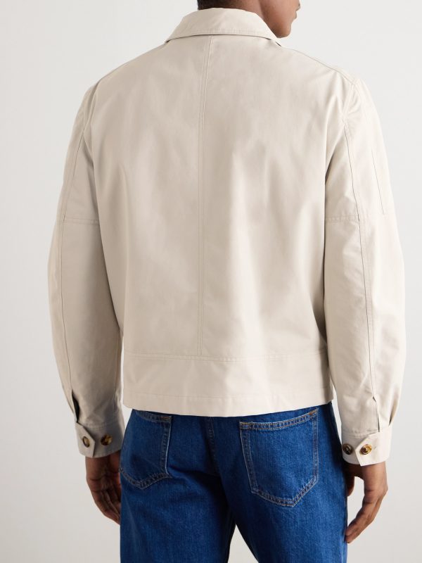 Cotton-Blend Twill Jacket - BK