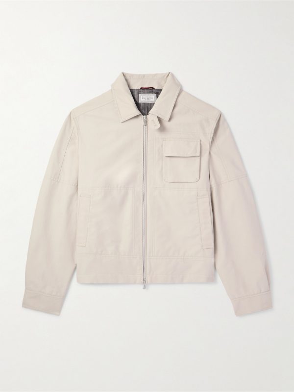 Cotton-Blend Twill Jacket