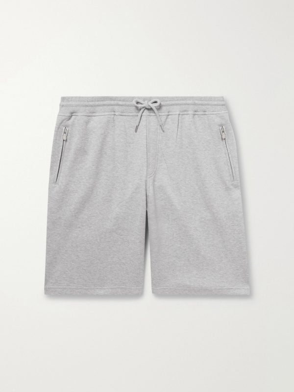 Straight-Leg Cotton-Blend Jersey Drawstring Shorts Straight-Leg Cotton-Blend Jersey Drawstring Shorts