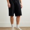 Straight-Leg Cotton-Blend Jersey Drawstring Shorts - FR