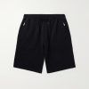 Straight-Leg Cotton-Blend Jersey Drawstring Shorts